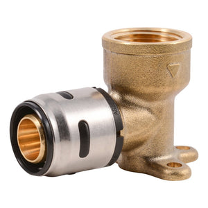 SharkBite K340WP2 3/4 in. EvoPEX x 3/4 in. FNPT Drop Ear Elbow for PEX Pipe (2 Pack)
