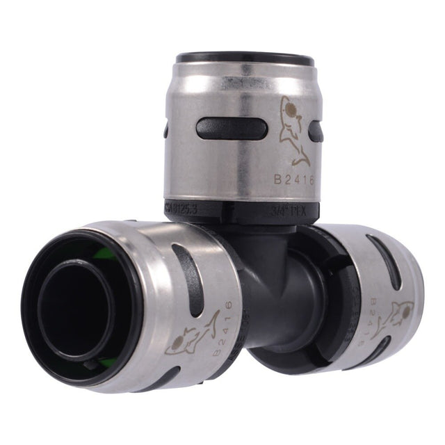 SharkBite K370WP3 3/4 in. x 3/4 in. x 3/4 in. EvoPEX Tee Push-to-Connect PEX Fitting (3 Pack)