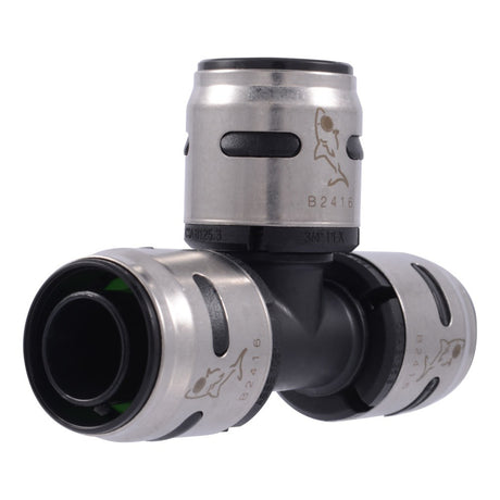 SharkBite K370WP3 3/4 in. x 3/4 in. x 3/4 in. EvoPEX Tee Push-to-Connect PEX Fitting (3 Pack)