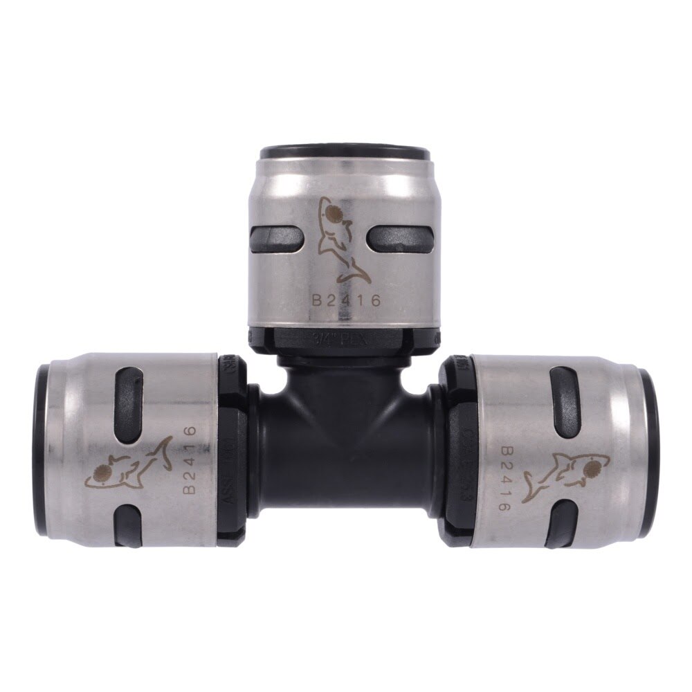 SharkBite K370WP3 3/4 in. x 3/4 in. x 3/4 in. EvoPEX Tee Push-to-Connect PEX Fitting (3 Pack) - 2