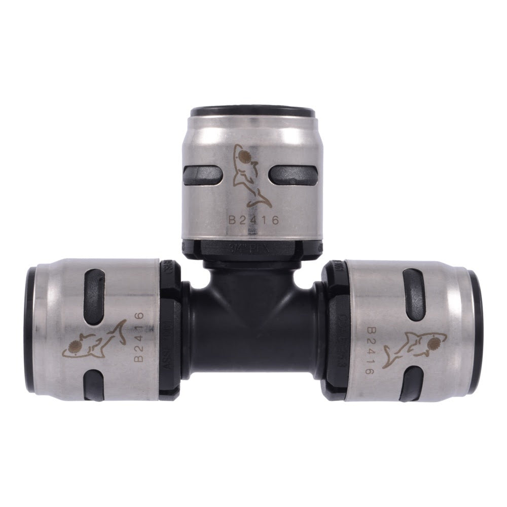 SharkBite K370WP3 3/4 in. x 3/4 in. x 3/4 in. EvoPEX Tee Push-to-Connect PEX Fitting (3 Pack) - 2