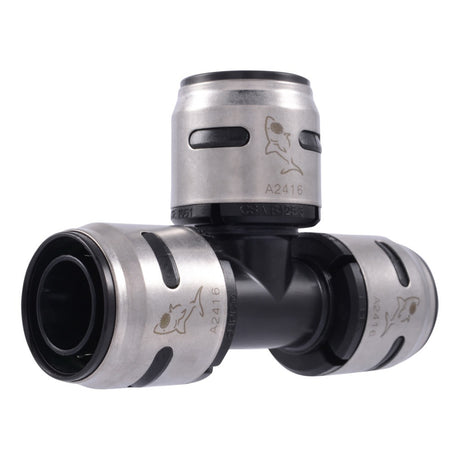 SharkBite K374WP2 1 in x 1 in x 1 in EvoPEX Push-to-Connect PEX Tee Fitting (2 Pack)