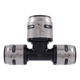 SharkBite K413WP2 3/4 in x 3/4 in x 1 in EvoPEX Push to Connect Reducing Tee for PEX Pipe (2 Pack) - 2