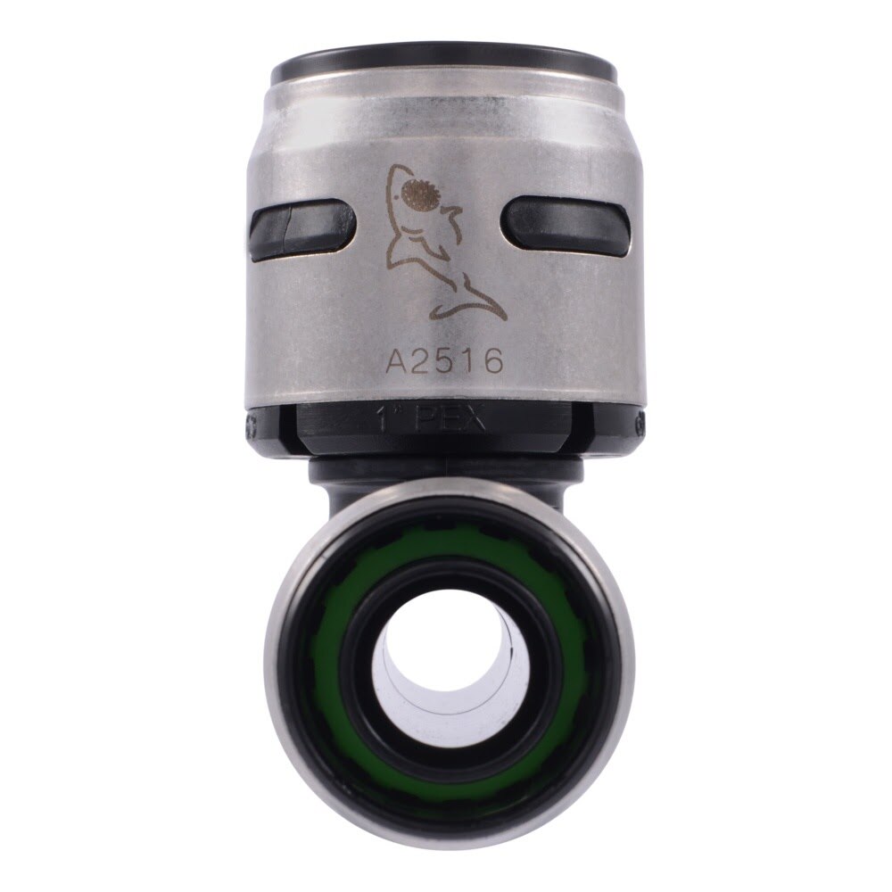 SharkBite K413WP2 3/4 in x 3/4 in x 1 in EvoPEX Push to Connect Reducing Tee for PEX Pipe (2 Pack) - 3
