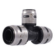 SharkBite K416WP2 1 in. x 1 in. x 3/4 in. EvoPEX Push to Connect Reducing Tee for PEX Pipe (2 Pack)