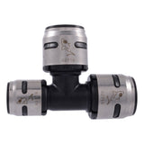 SharkBite K418WP2 1 in x 3/4 in x 1 in EvoPEX Push to Connect Reducing Tee for PEX Pipe (2 Pack) - 2