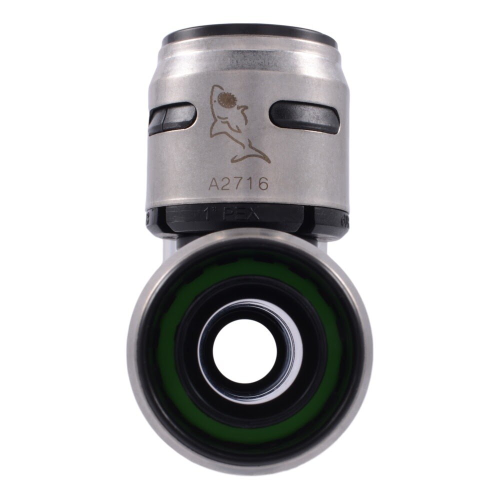 SharkBite K418WP2 1 in x 3/4 in x 1 in EvoPEX Push to Connect Reducing Tee for PEX Pipe (2 Pack) - 3