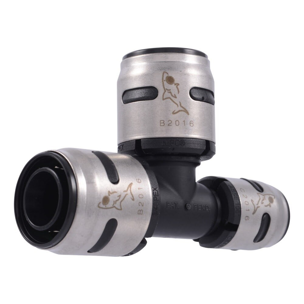 SharkBite K444WP3 3/4 in. x 1/2 in. x 3/4 in. EvoPEX Push to Connect Reducing Tee (3 Pack)
