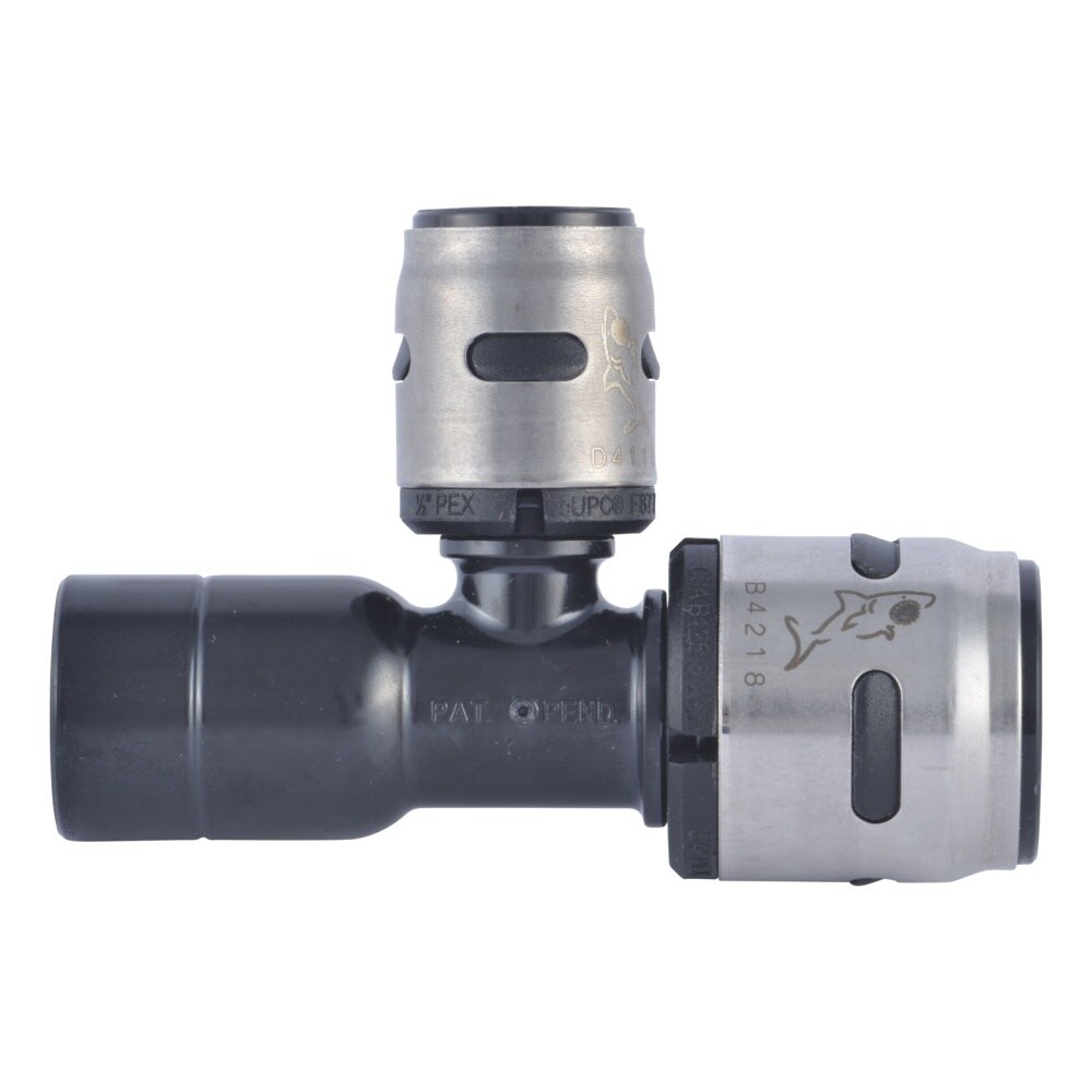SharkBite K4483WP3 EvoPEX 3/4 in. x 3/4 in. x 1/2 in. Push-to-Connect Reducing Street Tee (3 Pack) - 2