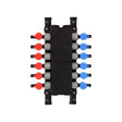 SharkBite PM012UP 12 Port Poly Crimp Manifold with Ball Valves 3/4 in Inlet x 1/2 in Outlet