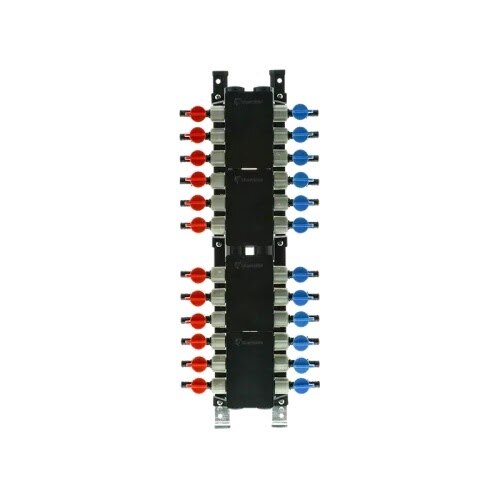 SharkBite PM024UP 24 Port Poly Crimp Ball Valve Manifold with 3/4 in. Inlet and 1/2 in. Outlet