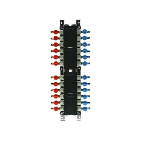 SharkBite PM024UP 24 Port Poly Crimp Ball Valve Manifold with 3/4 in. Inlet and 1/2 in. Outlet