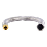 SharkBite SSC3088FX24S 3/4 in. PEX Crimp x 3/4 in. FIP 24 in. Stainless Steel Water Heater Connector - 3