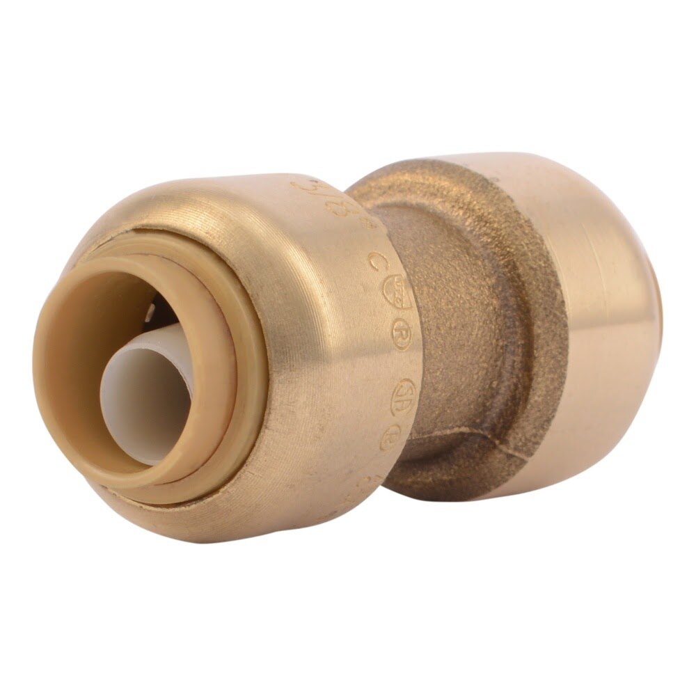SharkBite U006LFA 3/8 in. x 3/8 in. Push-to-Connect Brass Coupling Fitting for 1/2 in. OD Pipe