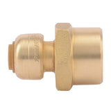 SharkBite U066LFA 1/4 in. 3/8 in. OD x 1/2 in. FNPT Push-to-Connect Reducing Adapter - 2