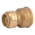 SharkBite U086LFA 3/4 in. x 1 in. Push-to-Connect Brass Water Softener FIP Adapter Fitting