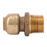 SharkBite U118LFA 3/8 in. x 1/2 in. OD Push-to-Connect x 1/2 in. MNPT Brass Reducing Adapter - 2