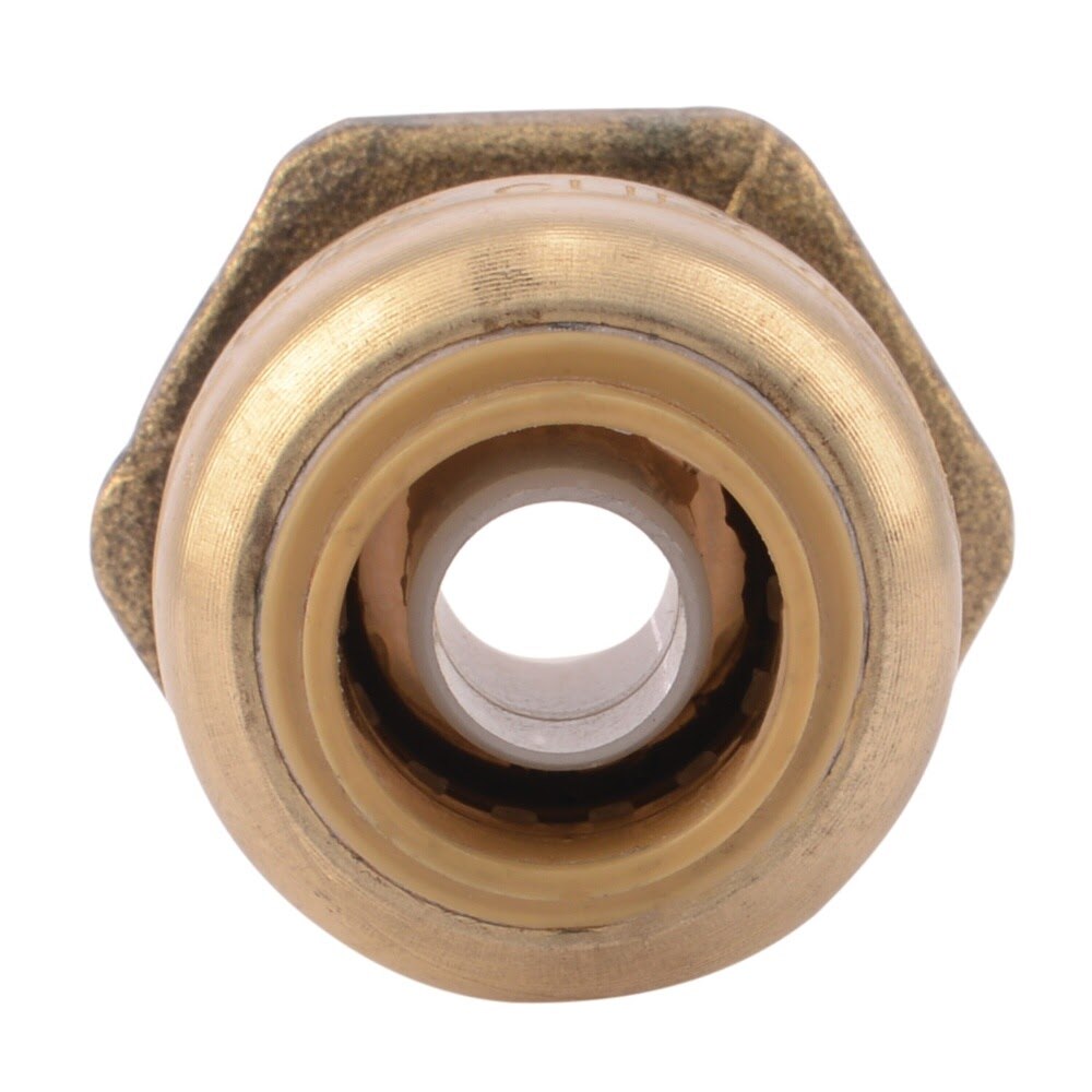 SharkBite U118LFA 3/8 in. x 1/2 in. OD Push-to-Connect x 1/2 in. MNPT Brass Reducing Adapter - 3