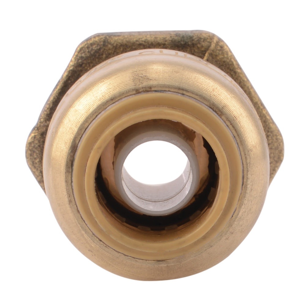 SharkBite U118LFA 3/8 in. x 1/2 in. OD Push-to-Connect x 1/2 in. MNPT Brass Reducing Adapter - 3