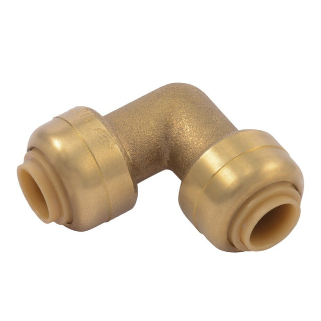 SharkBite U244LFA 1/4 in. x 1/4 in. Brass Push-to-Connect 90 Degree Elbow Fitting