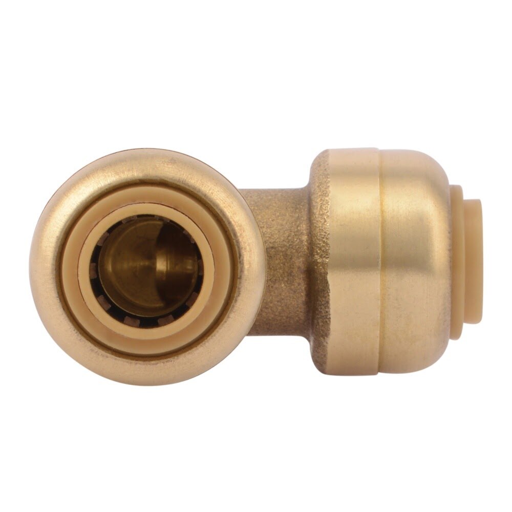 SharkBite U244LFA 1/4 in. x 1/4 in. Brass Push-to-Connect 90 Degree Elbow Fitting - 3