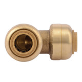 SharkBite U244LFA 1/4 in. x 1/4 in. Brass Push-to-Connect 90 Degree Elbow Fitting - 3