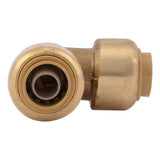 SharkBite U246LFA 3/8 in. x 3/8 in. Push-to-Connect Brass 90 Degree Elbow Fitting - 3
