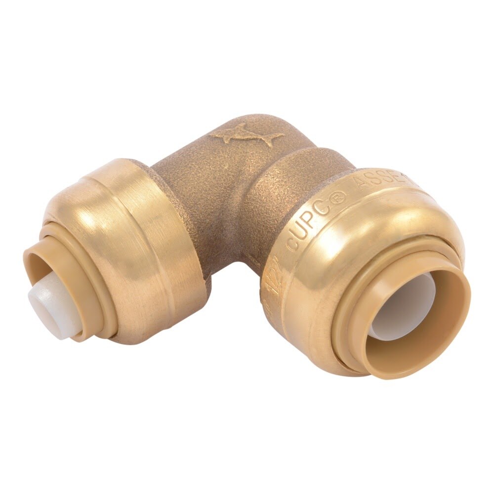 SharkBite U272LFA 1/2 in. x 3/8 in. 90 Degree Push to Connect Reducing Elbow Lead Free