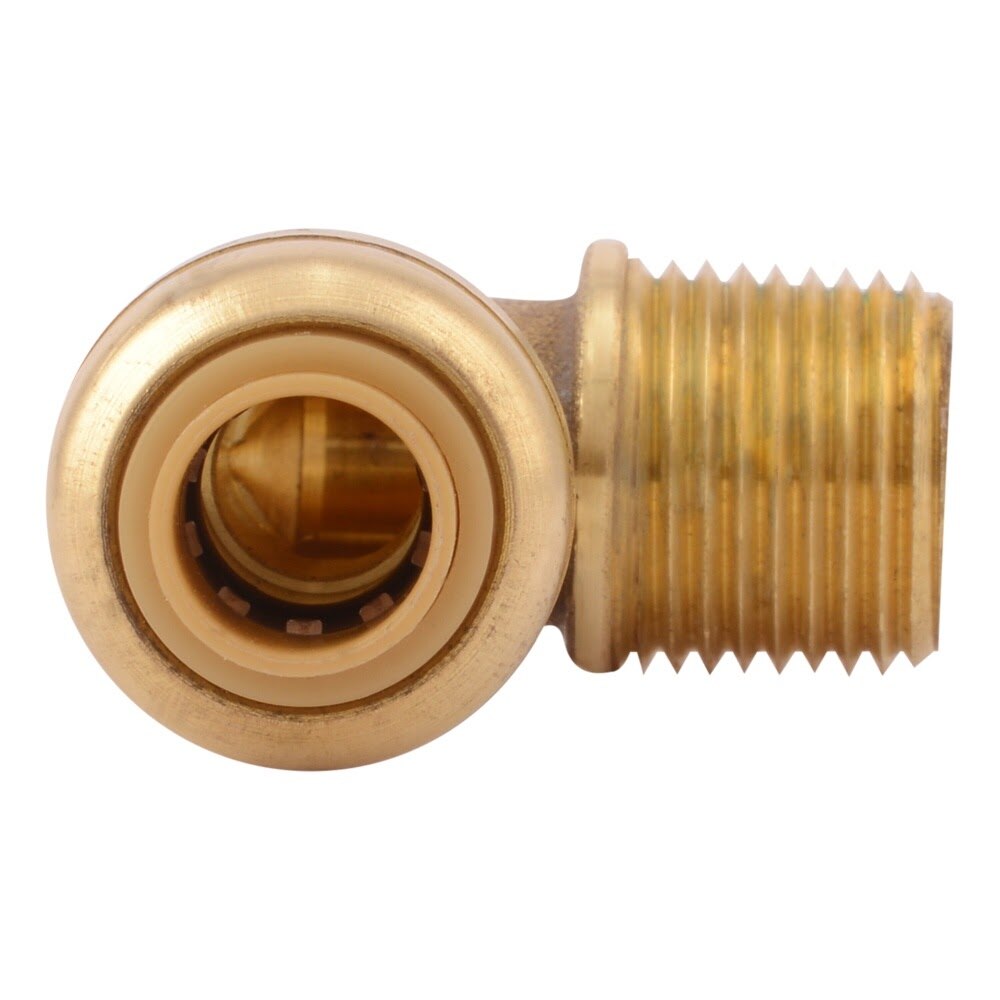 SharkBite U276LFA 1/4 in. (3/8 in. OD) x 3/8 in. MNPT Push to Connect Dishwasher Elbow - 3