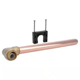 SharkBite U351LFA 1/2 in. Push-to-Connect x 8 in. Copper 90 Degree Stub-Out Elbow Fitting - 2