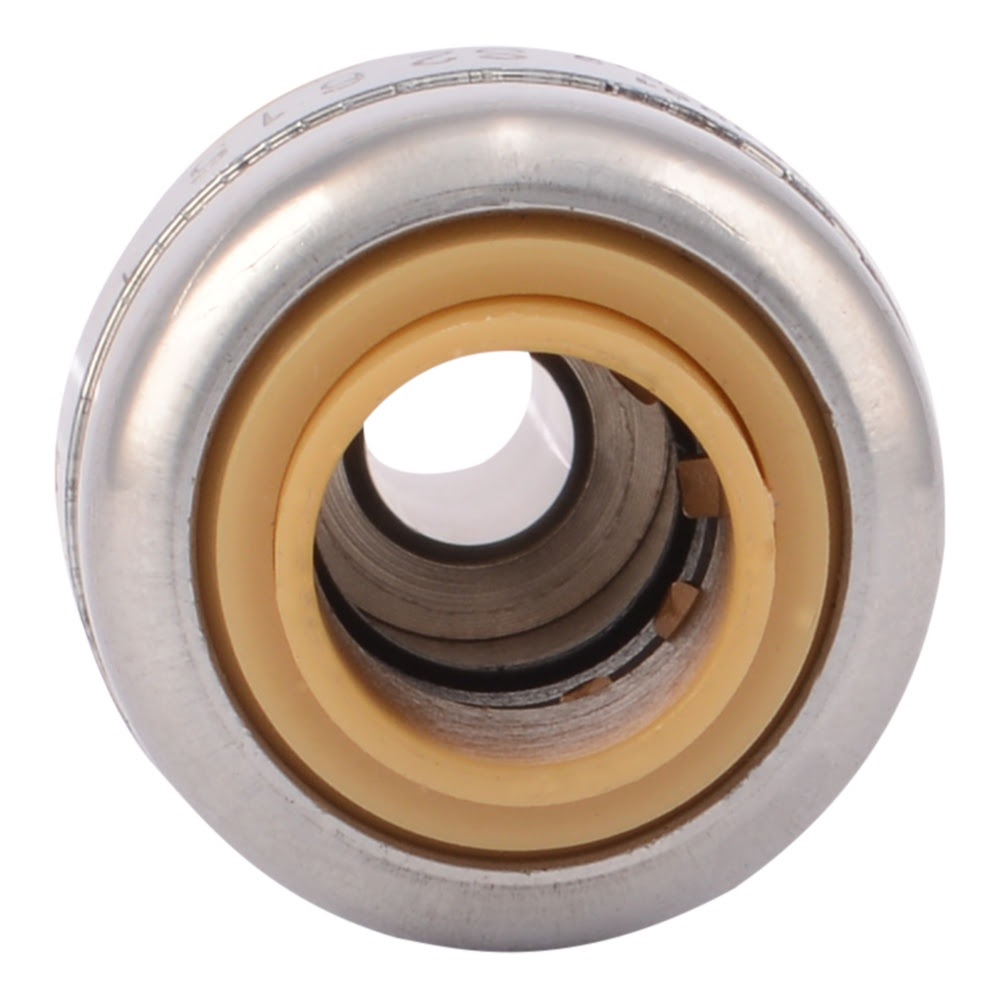 SharkBite U3523LFA 1/4 in 3/8 in OD Push to Connect x 3/8 in Compression Stop Valve Connector - 3