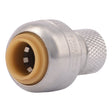 SharkBite U3524LFA 1/4 in x 1/4 in Push to Connect Compression Stop Valve Connector for 3/8 in OD PEX