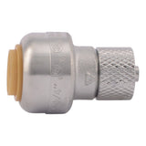 SharkBite U3524LFA 1/4 in x 1/4 in Push to Connect Compression Stop Valve Connector for 3/8 in OD PEX - 2