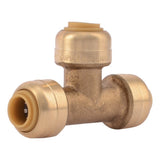 SharkBite U358LFA 1/4 in x 1/4 in x 1/4 in Push to Connect Brass Tee Fitting