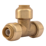 SharkBite U360LFA 3/8 in x 3/8 in x 3/8 in Push to Connect Brass Tee Fitting