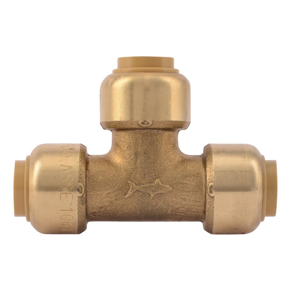 SharkBite U360LFA 3/8 in x 3/8 in x 3/8 in Push to Connect Brass Tee Fitting - 2