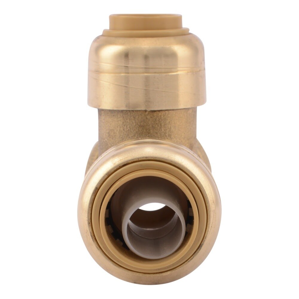 SharkBite U363LFA 1/2 in. x 1/2 in. x 3/8 in. Push-to-Connect Brass Reducing Tee Fitting - 3