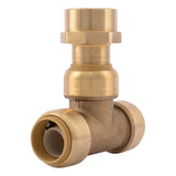 SharkBite U462LF 3/4 in x 3/4 in x 3/4 in Push to Connect FNPT Lead Free Brass Tee Fitting