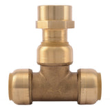 SharkBite U462LF 3/4 in x 3/4 in x 3/4 in Push to Connect FNPT Lead Free Brass Tee Fitting - 2
