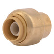 SharkBite U512LFA 3/8 in 1/2 in OD Push to Connect Brass End Stop Fitting