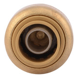 SharkBite U512LFA 3/8 in 1/2 in OD Push to Connect Brass End Stop Fitting - 3