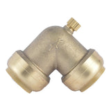 SharkBite U5260LFA 1 in Push-to-Connect 90 Degree Elbow with 1/8 in NPSM Drain - 2