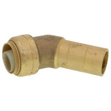 SharkBite U620LFA 3/4 in. x 3/4 in. 45 Degree Lead Free Street Elbow Push Fit Brass Fitting - 3
