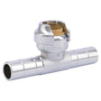 SharkBite U782LF 1/2 in. CTS x 1/2 in. CTS x 1/2 in. Push-to-Connect Dual Tee Stop Valve Adapter