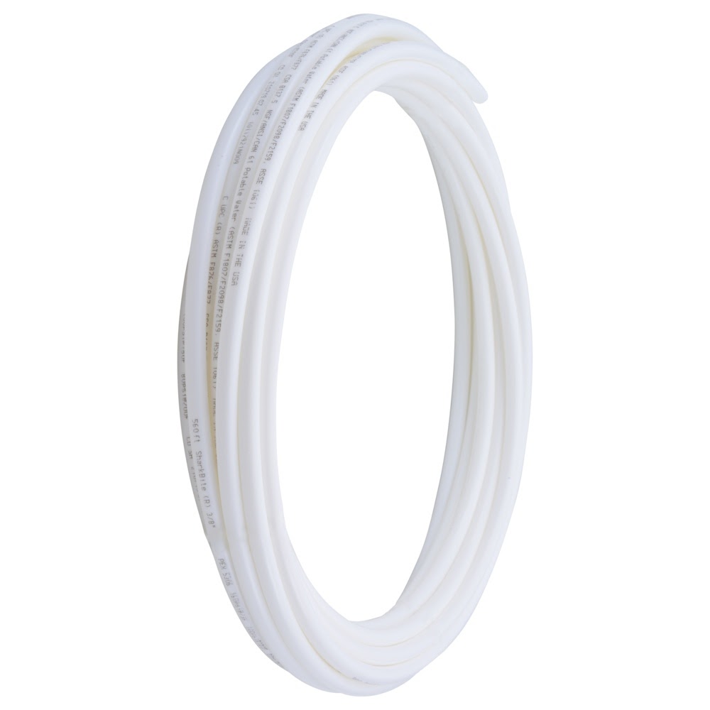 SharkBite U855W50 3/8 in. x 50 ft. White PEX-b Pipe Coil