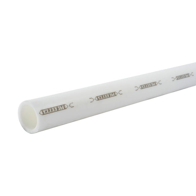 SharkBite U880W10 1 in x 10 ft White PEX-B Pipe for Potable Water Plumbing (1 Stick)