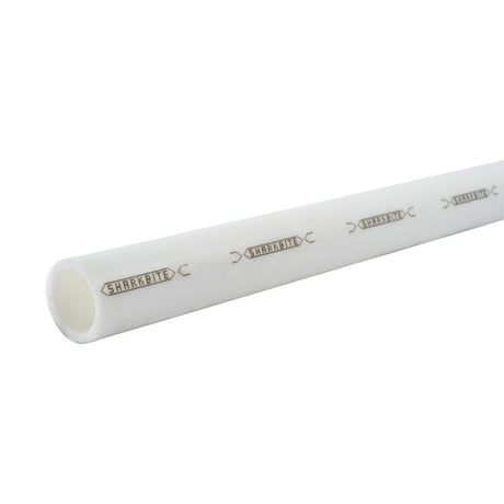 SharkBite U880W10 1 in x 10 ft White PEX-B Pipe for Potable Water Plumbing (1 Stick)