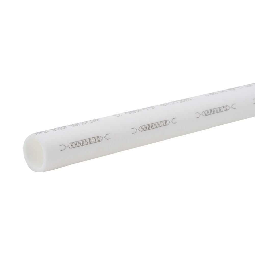 SharkBite U880W20 1 in. x 20 ft. White PEX-B Pipe Stick for Potable Water Plumbing