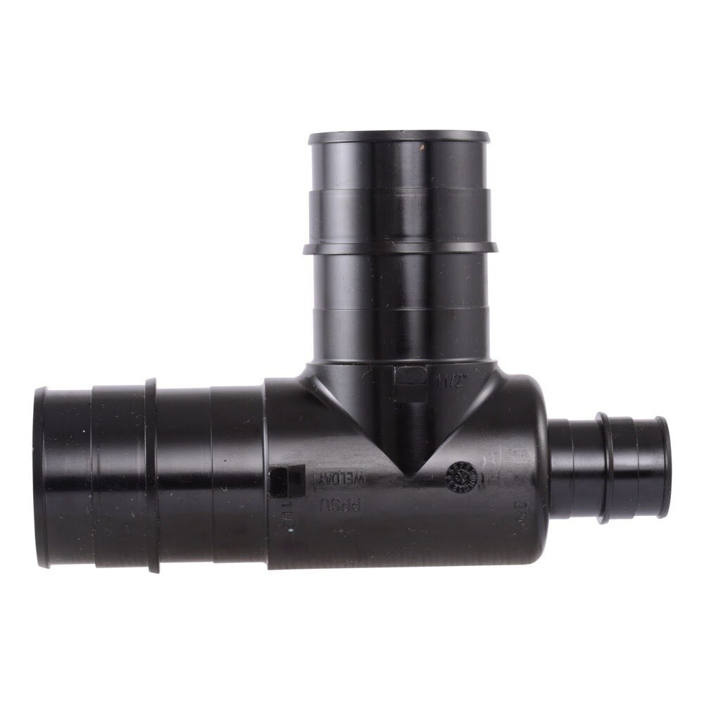 SharkBite UA08412241 Poly Expansion Reducing Tee 1-1/2 in x 3/4 in x 1-1/2 in for PEX-A Pipe - 2