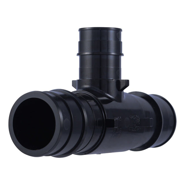 SharkBite UA08414128 1-1/2 in x 1-1/2 in x 1 in Poly Expansion Reducing Tee for PEX-A and PE-RT Pipe
